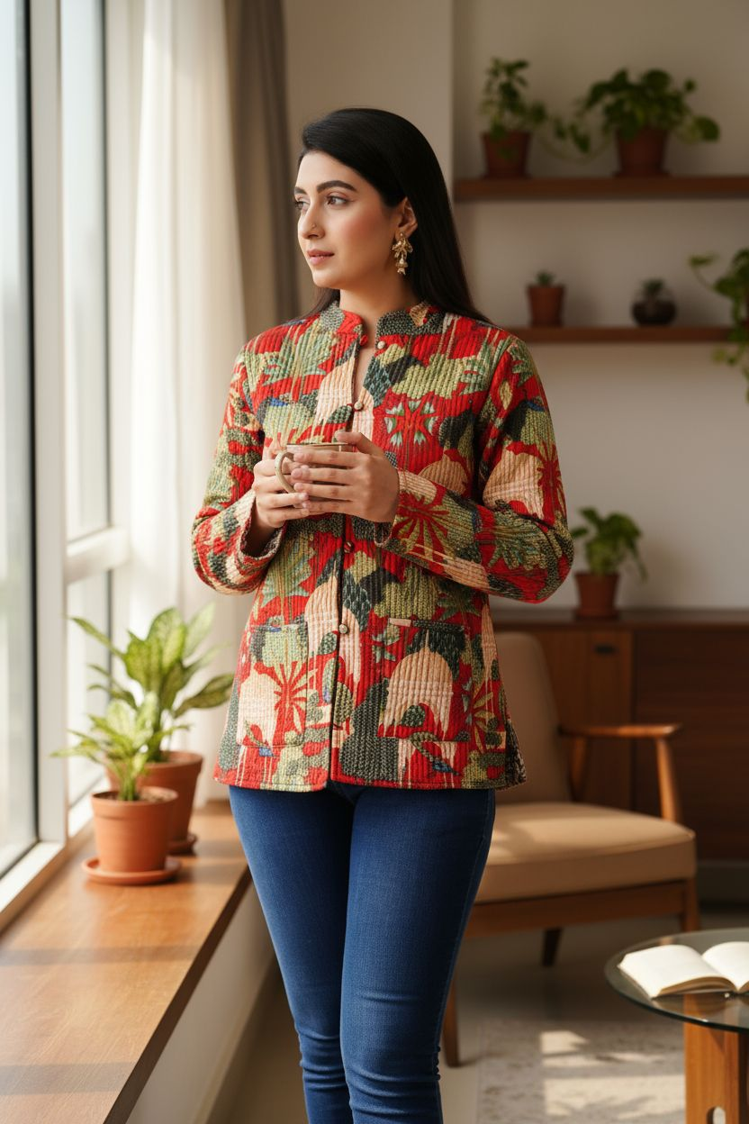 Jaipuri Reversible Quilted Cotton Jackets