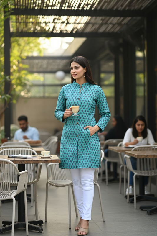 Long Reversible Quilted Cotton Jackets