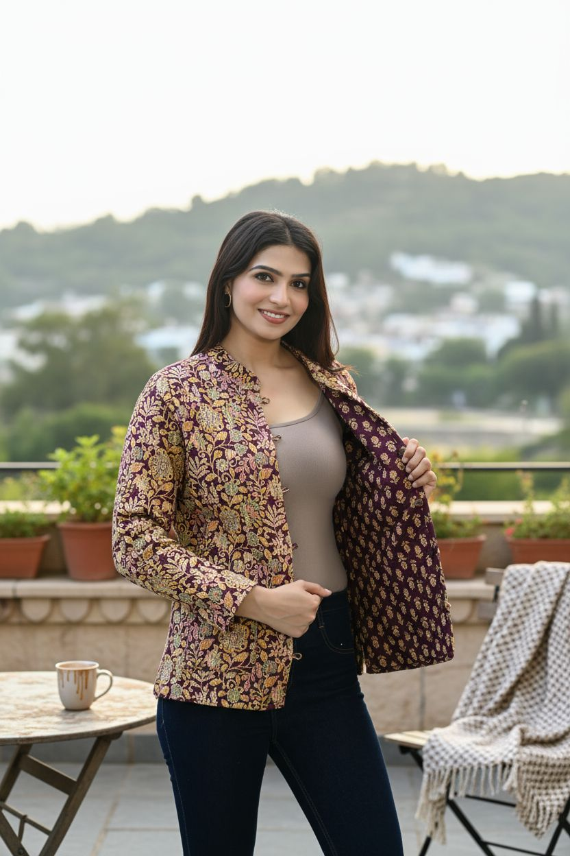 Jaipuri Reversible Quilted Cotton Jackets