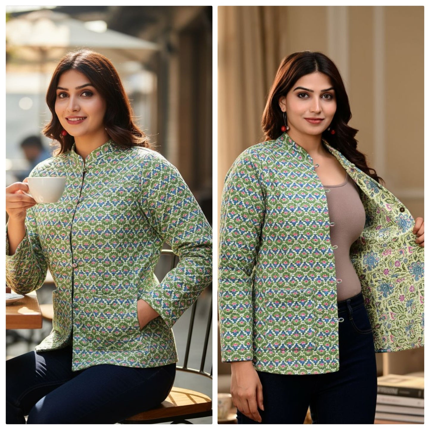 Reversible Quilted Cotton Jackets