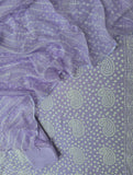 BANDHEJ PRINTED COTTON SUIT WITH LEHRIYA KOTA DORIA DUPATTA