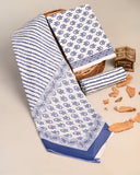 Jaipuri Printed Cotton Suit with mulmul cotton Dupatta