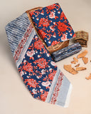 Jaipuri Printed Cotton Suit with mulmul cotton Dupatta