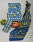 Jaipuri Printed Cotton Suit with mulmul cotton Dupatta