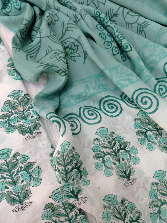 FLORAL PRINTED COTTON GOTA PATTI SUIT WITH COTTON DUPATTA3