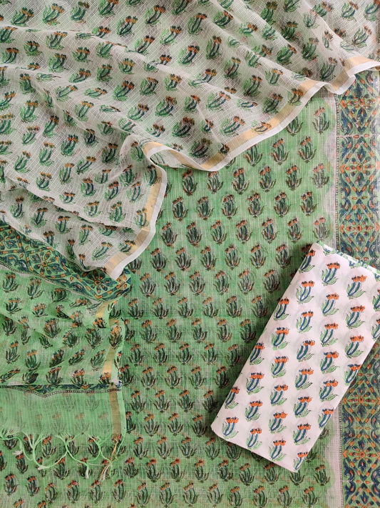 PURE KOTA DORIA SUIT WITH PURE KOTA DORIA DUPATTA