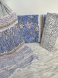 HAND BLOCK PRINTED COTTON SUIT WITH PURE CHIFFON DUPATTA