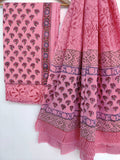 Hand Block Printed Cotton Suit with Cotton dupatta4