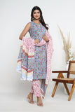 Sleeve-less with attached sleeves Hand-Block Suit