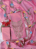 COTTON CHANDERI GOTA PATTI SUIT WITH BRUSH PAINTED COTTON CHANDERI DUPATTA1
