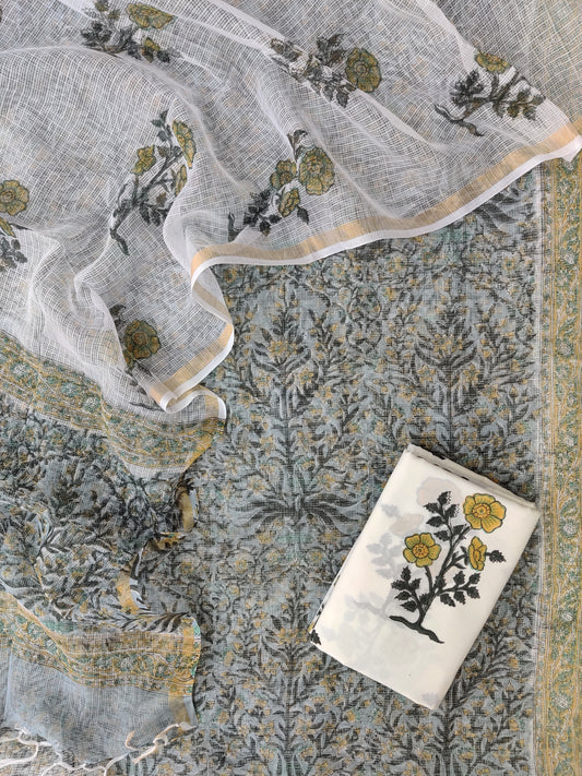 PURE KOTA DORIA SUIT WITH PURE KOTA DORIA DUPATTA