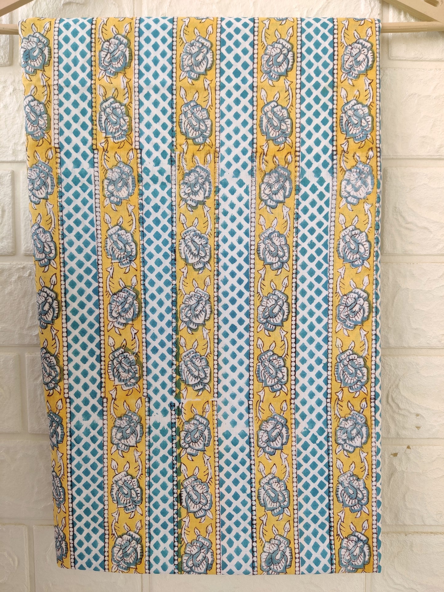 Hand Block Printed Cotton Suit with Cotton dupatta