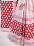 Block Printed Cotton Suit with mulmul cotton Dupatta9