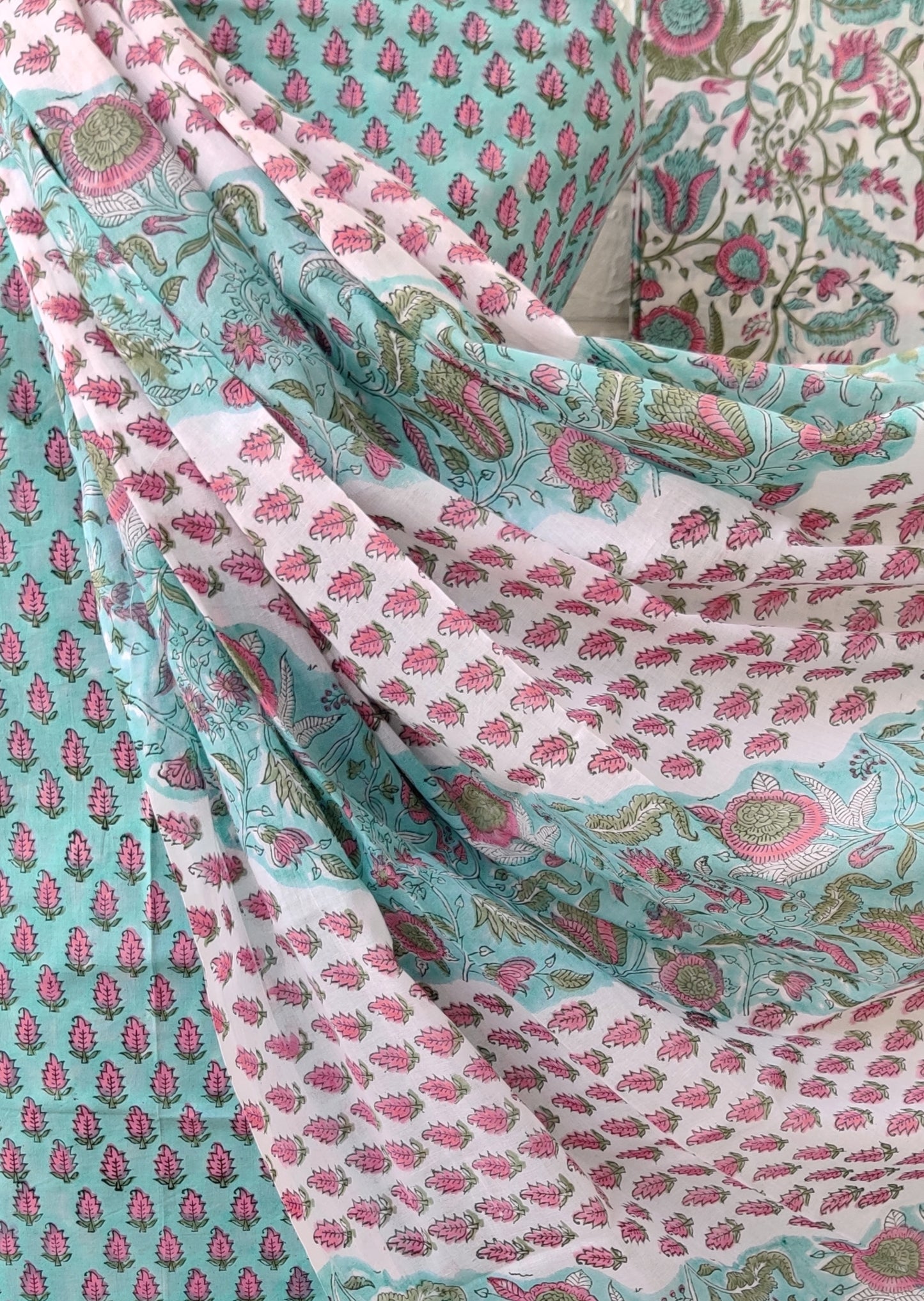 Block Printed Cotton Suit with Mulmul dupatta3