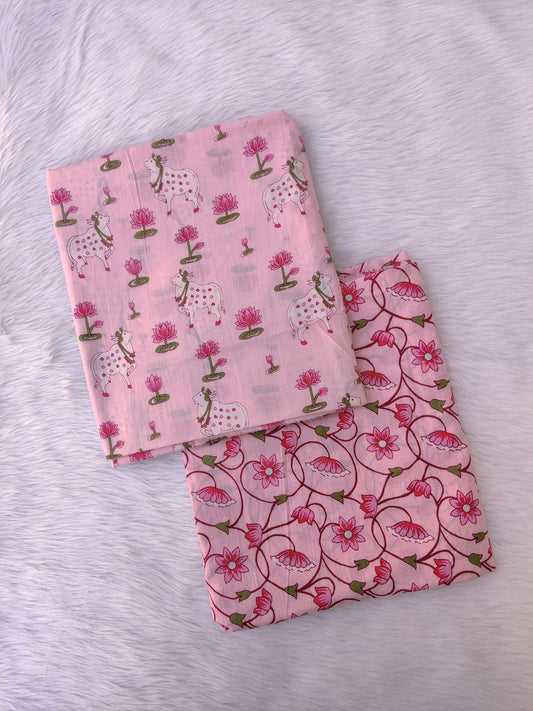 Jaipuri Printed Cotton Combo Set 2.5 Mtr each