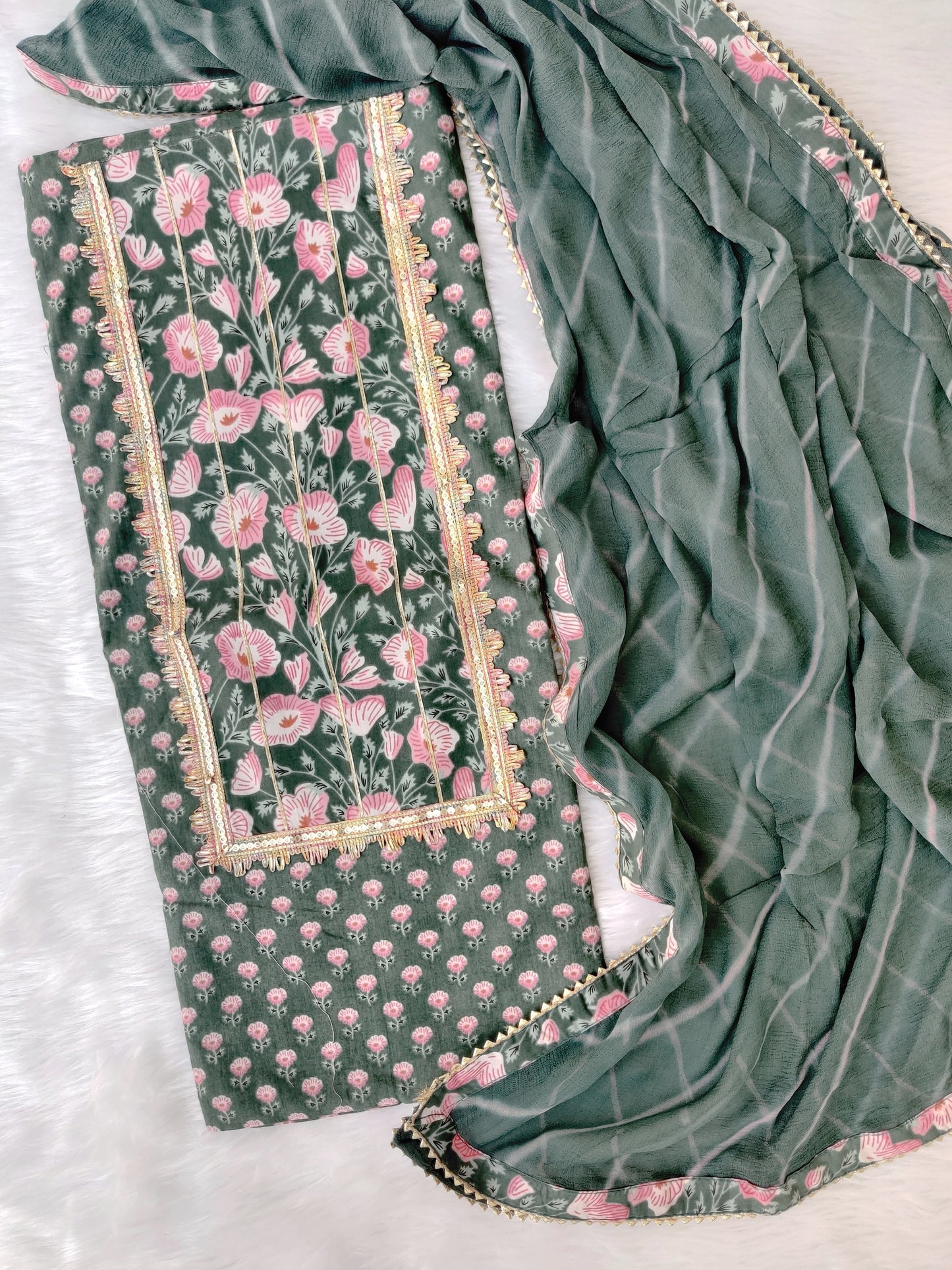 (SALE) TOP & DUPATTA Combo Set 2.5 Mtr each (NO BOTTOM)