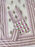 (NEW LAUNCH) Exclusive Cotton Printed Neck Work Suits with mulmul dupatta
