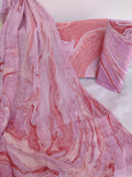 (MARBLE) COTTON SUIT WITH PURE CHIFFON DUPATTA