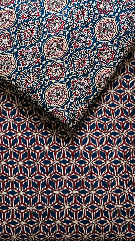 Jaipuri Printed Cotton Combo Set 2.5 Mtr each