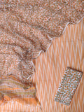 Handloom Weaved Ikat Suit with Kota Doria Dupatta
