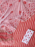 Handloom Weave Ikat Suit with Kota Doria Dupatta