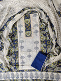 NEW LAUNCH Exclusive Unstitched Cotton Neck Work Suits with Cotton Dupatta