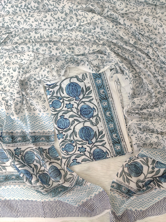 (SALE) TOP & DUPATTA Combo Set 2.5 Mtr each (NO BOTTOM)