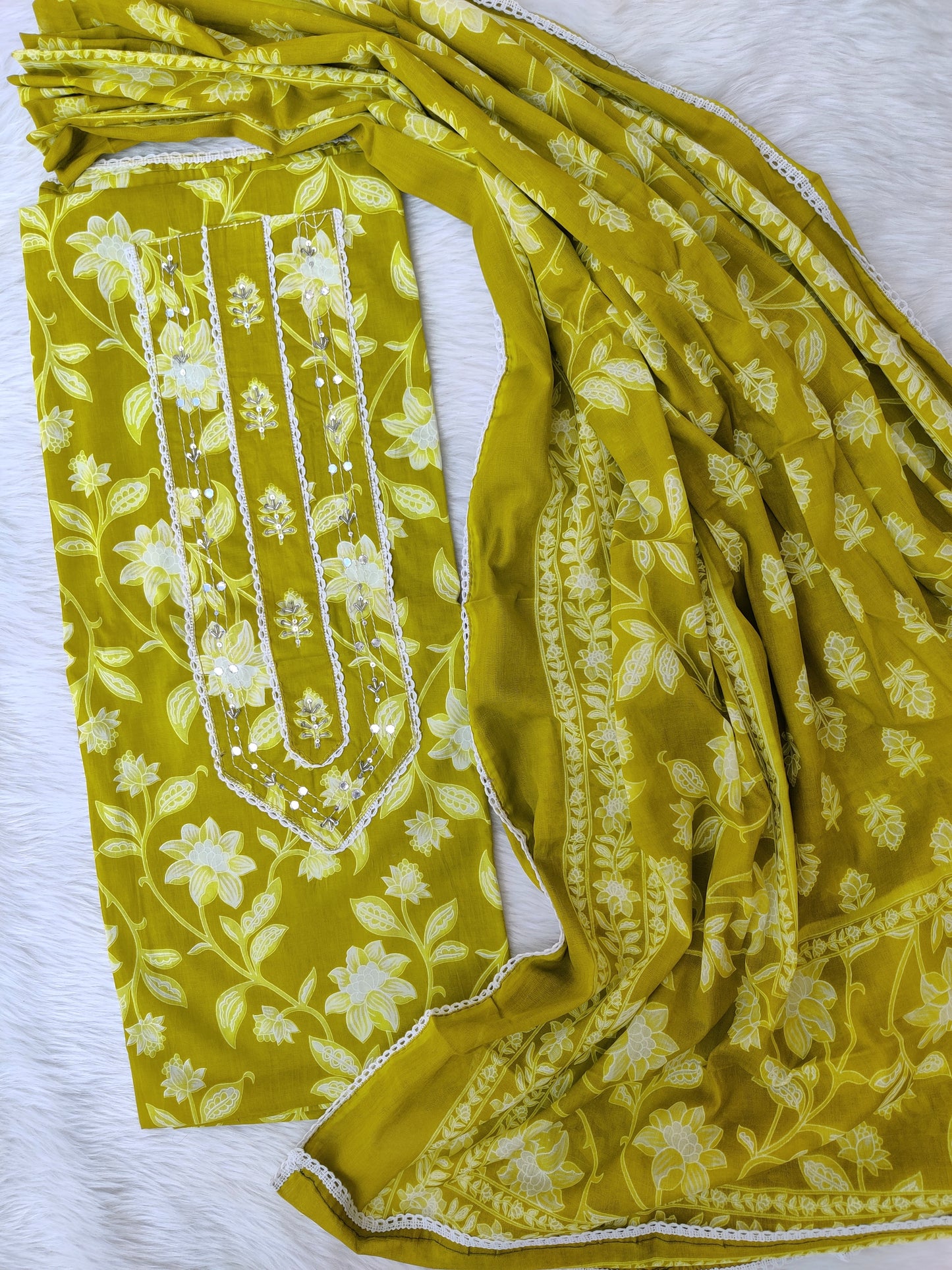 (SALE) TOP & DUPATTA Combo Set 2.5 Mtr each (NO BOTTOM)