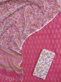 Handloom Weaved Ikat Suit with Kota Doria Dupatta