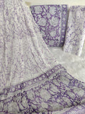 HAND BLOCK PRINTED COTTON SUIT WITH PURE CHIFFON DUPATTA