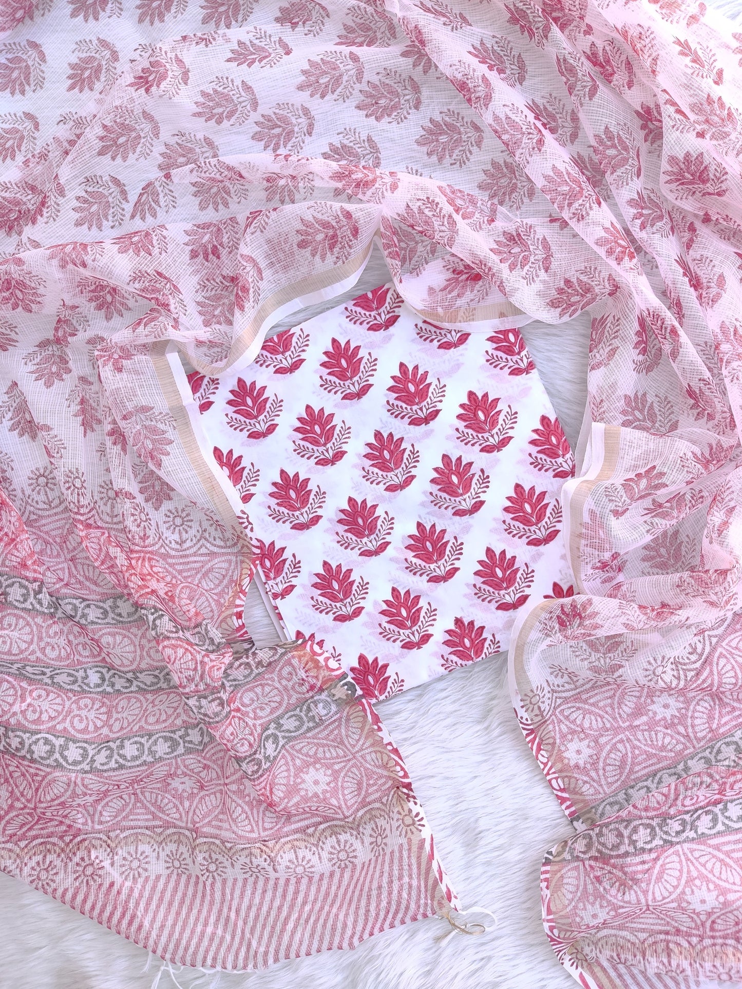 (SALE) TOP & DUPATTA Combo Set 2.5 Mtr each (NO BOTTOM)