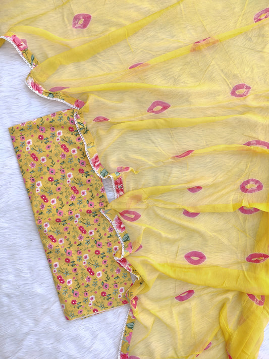 (SALE) TOP & DUPATTA Combo Set 2.5 Mtr each (NO BOTTOM)