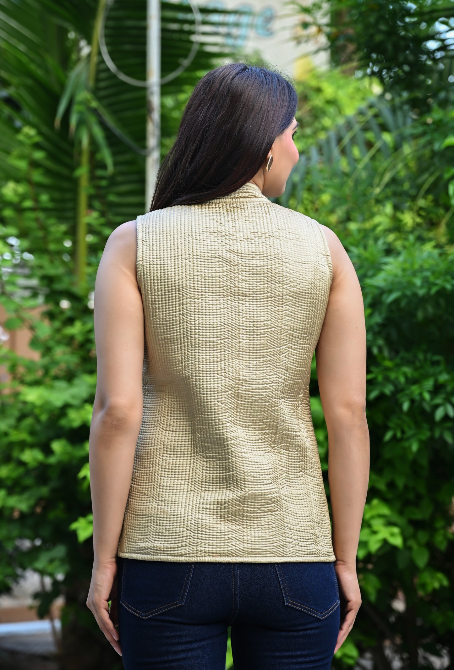 Jaipuri Reversible Quilted Cotton Sleeveless Jackets