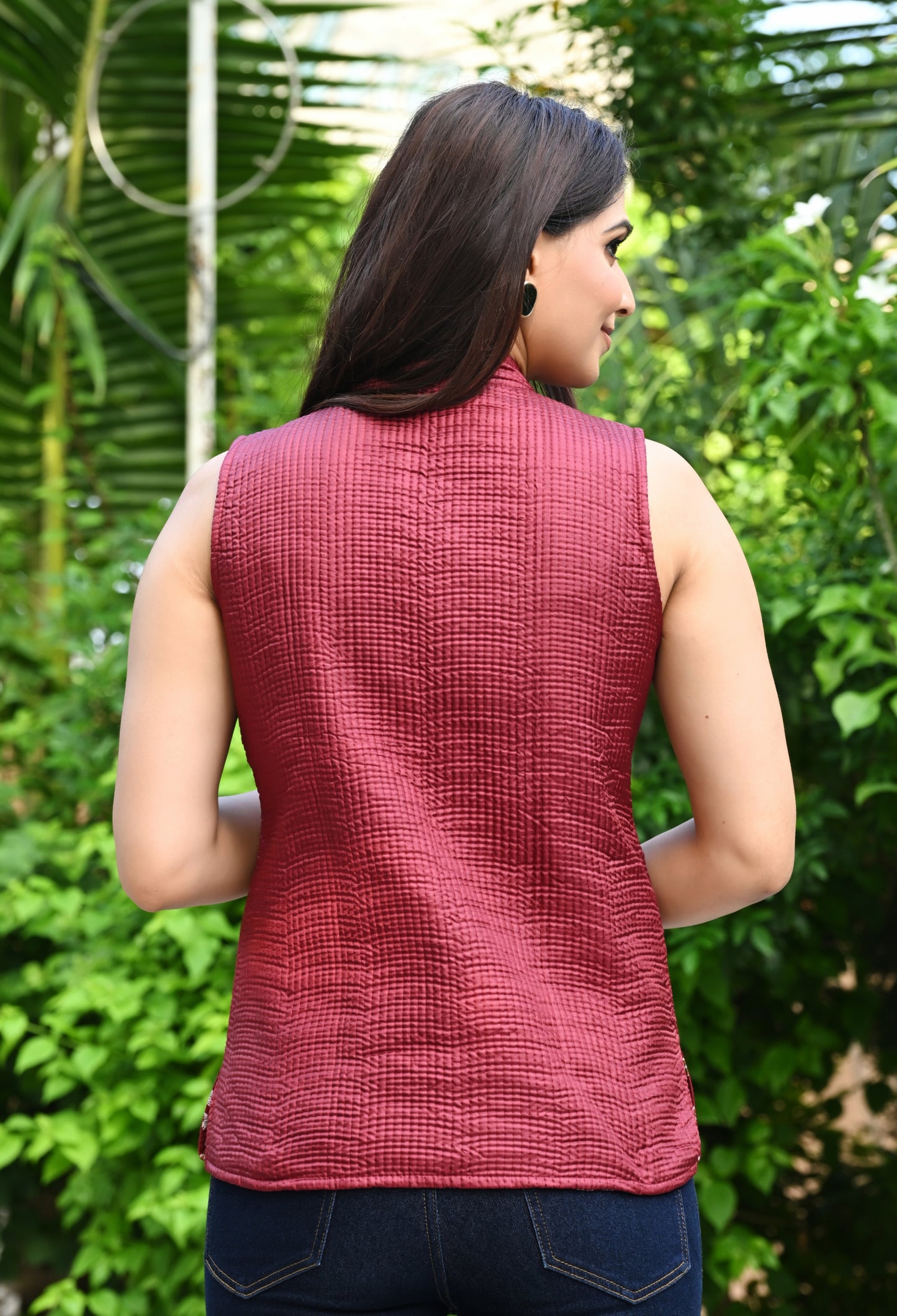 Jaipuri Reversible Quilted Cotton Sleeveless Jackets
