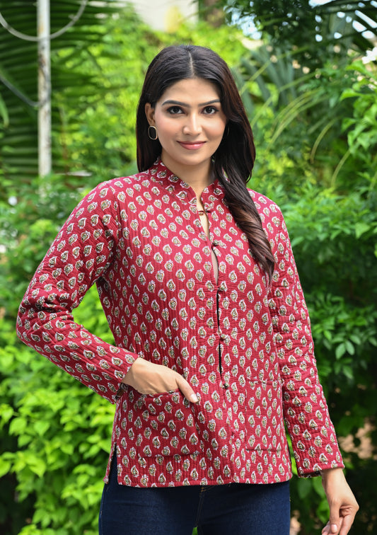 Jaipuri Reversible Quilted Cotton Jackets