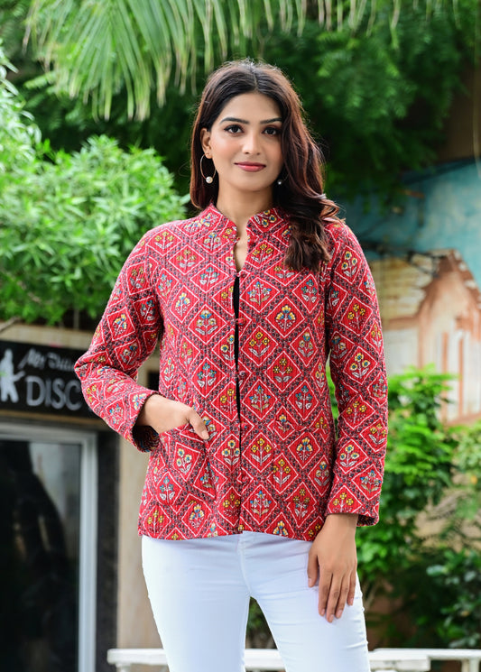 Jaipuri Reversible Quilted Cotton Jackets