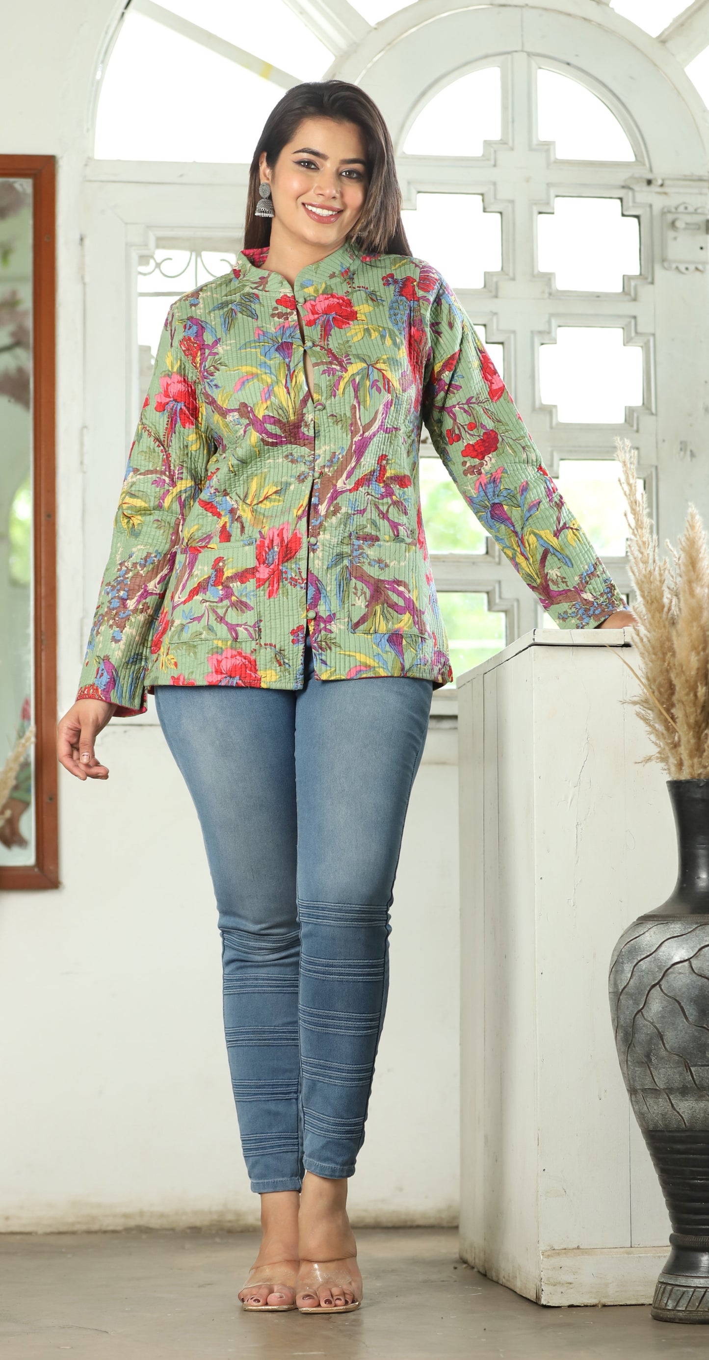 Jaipuri Reversible Quilted Cotton Jackets