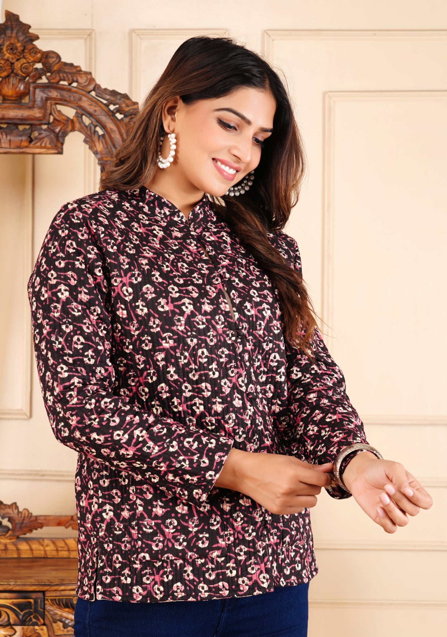 Jaipuri Reversible Quilted Cotton Jackets