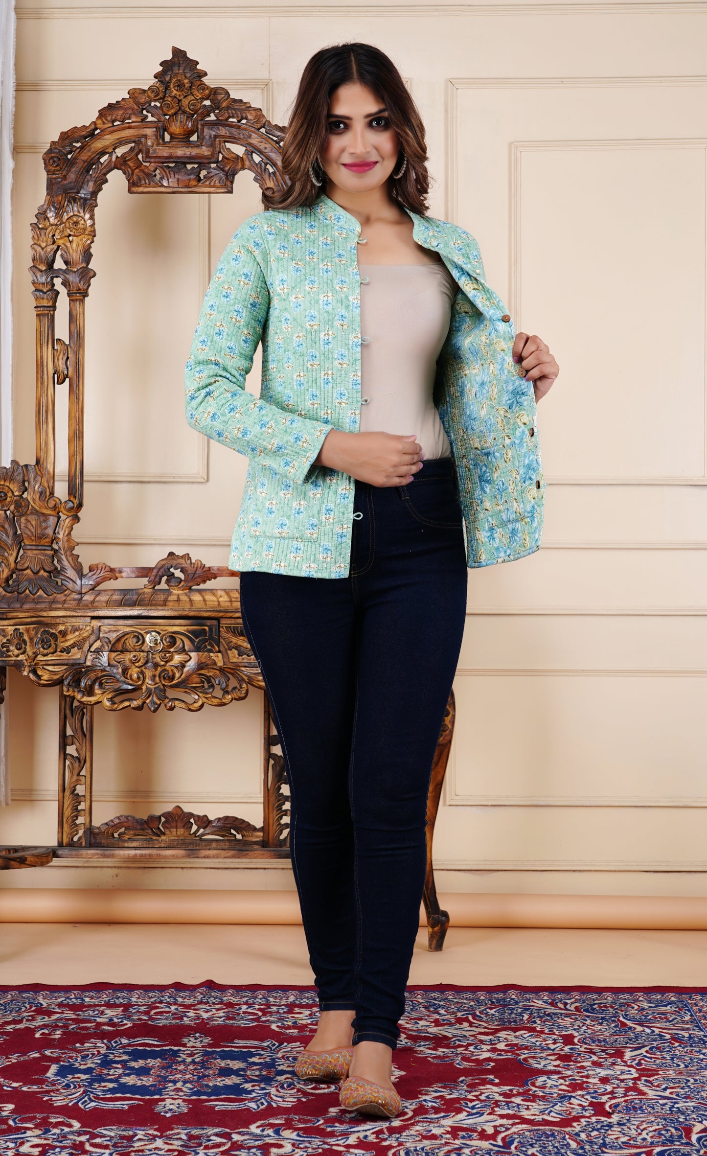 New Launch Reversible Quilted Cotton Jackets