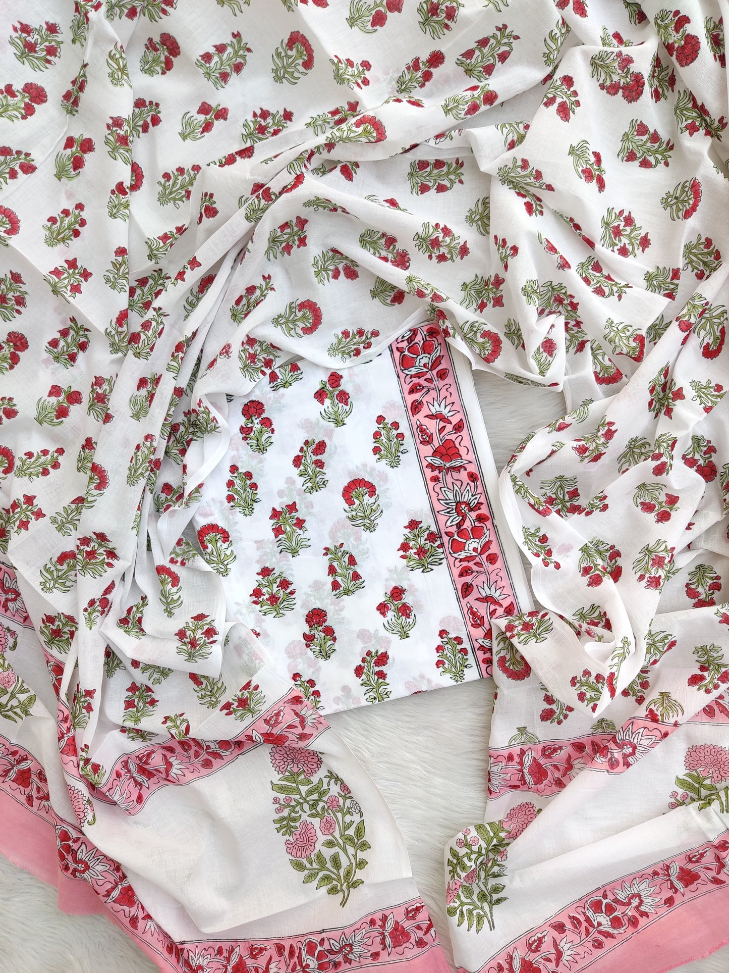 (SALE) TOP & DUPATTA Combo Set 2.5 Mtr each (NO BOTTOM)