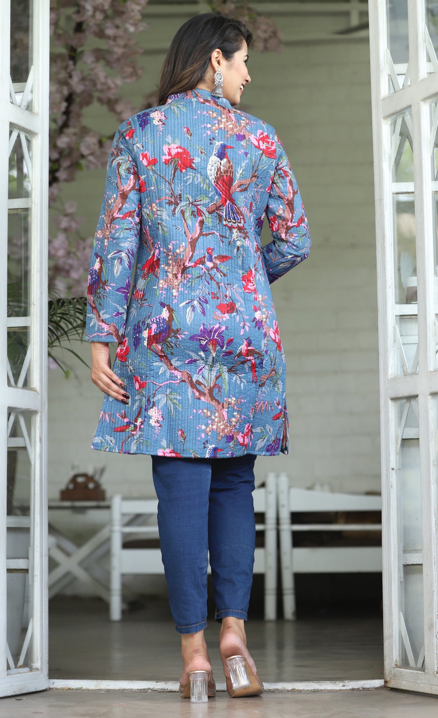 Long Reversible Quilted Cotton Jackets