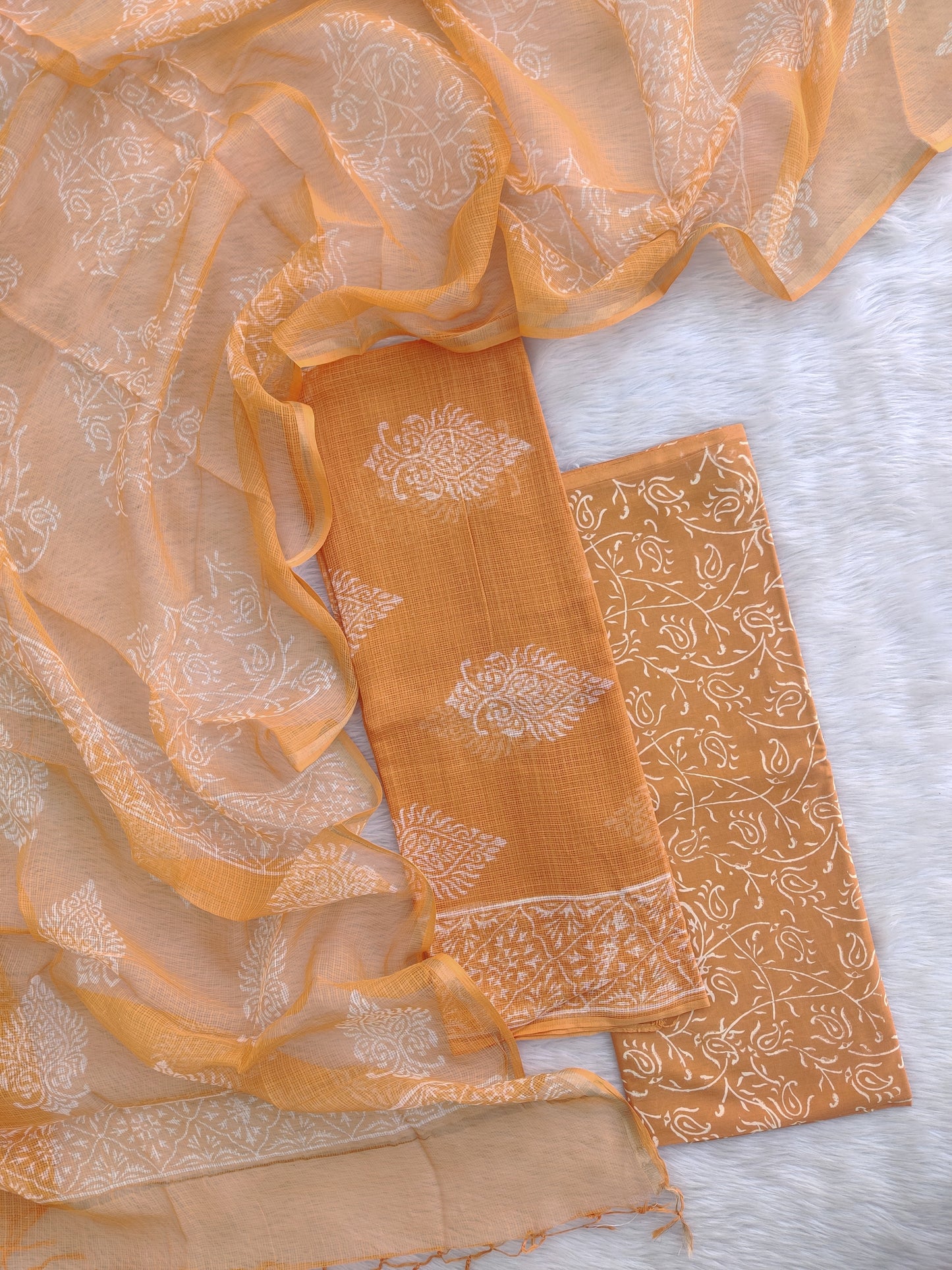 PURE KOTA DORIA SUIT WITH PURE KOTA DORIA DUPATTA