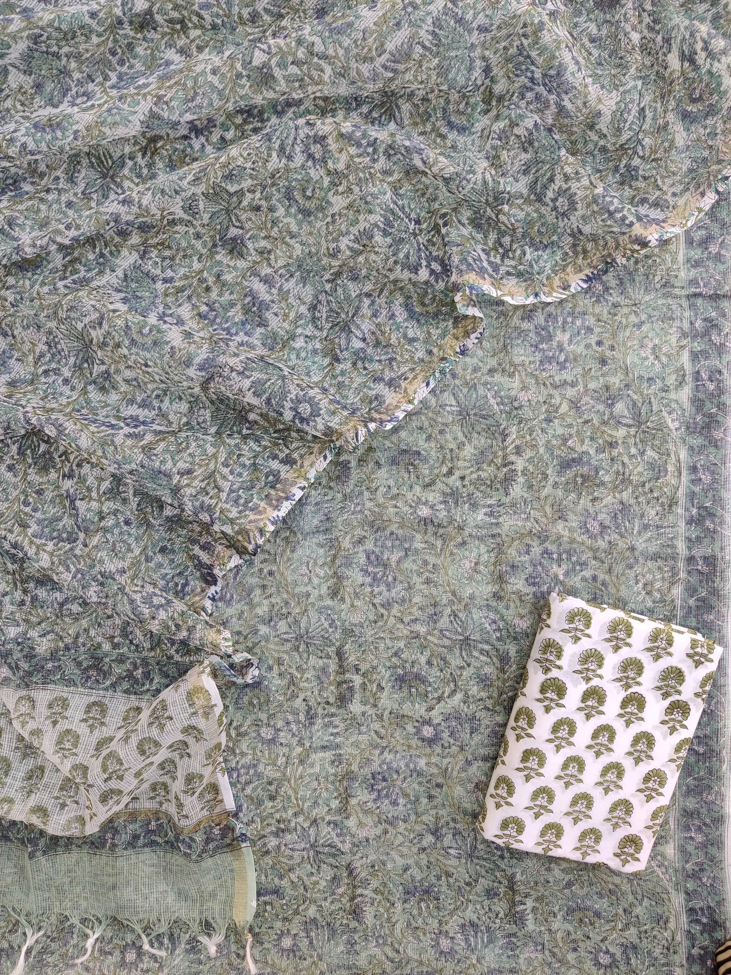 PURE KOTA DORIA SUIT WITH PURE KOTA DORIA DUPATTA