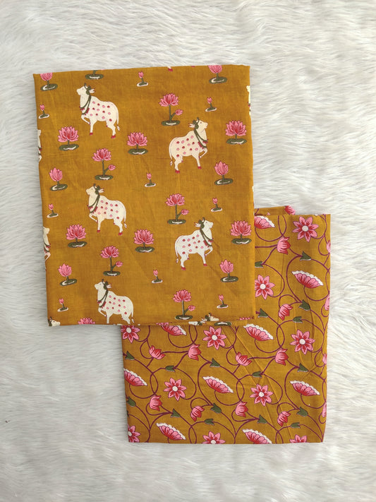 Jaipuri Printed Cotton Combo Set 2.5 Mtr each