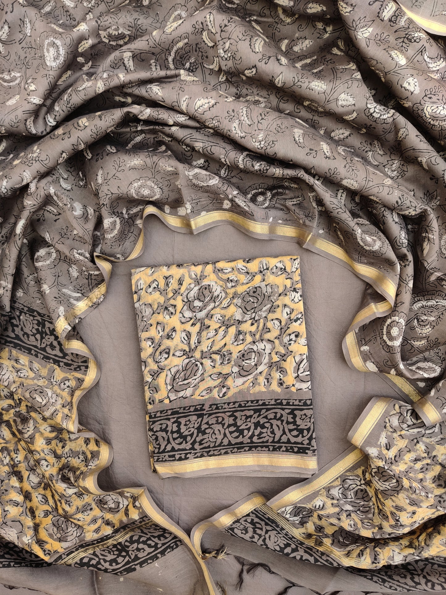 Beautiful Vanaspati Chanderi Silk Suits with Chanderi Silk Dupatta
