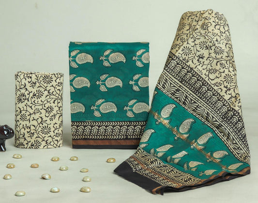 Beautiful Chanderi Silk Suits with Chanderi Silk Dupatta
