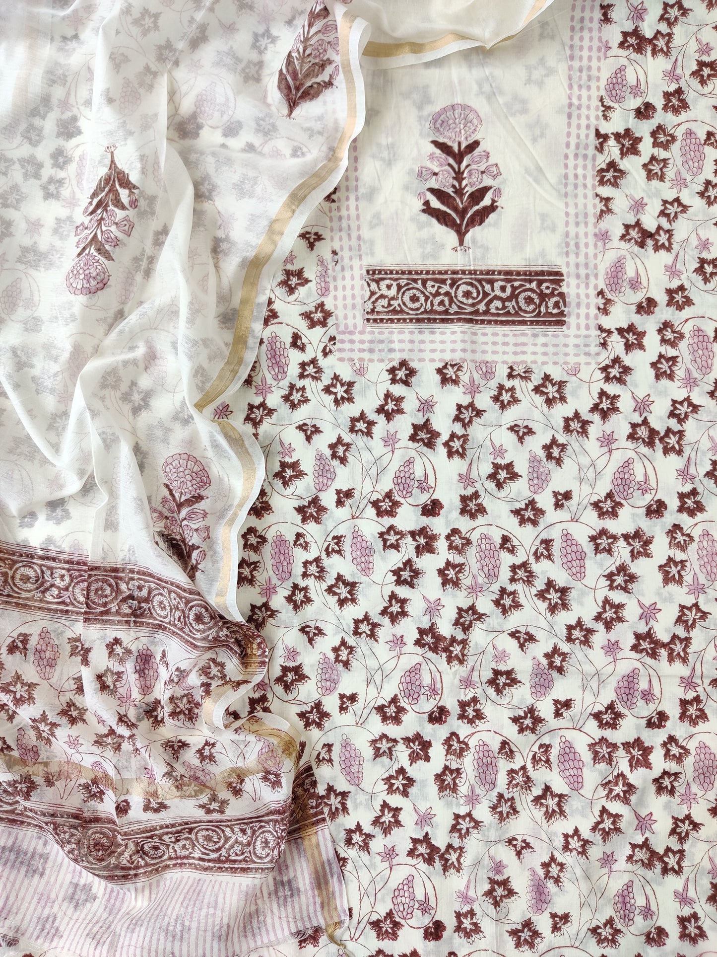 (SALE) TOP & DUPATTA Combo Set 2.5 Mtr each (NO BOTTOM)