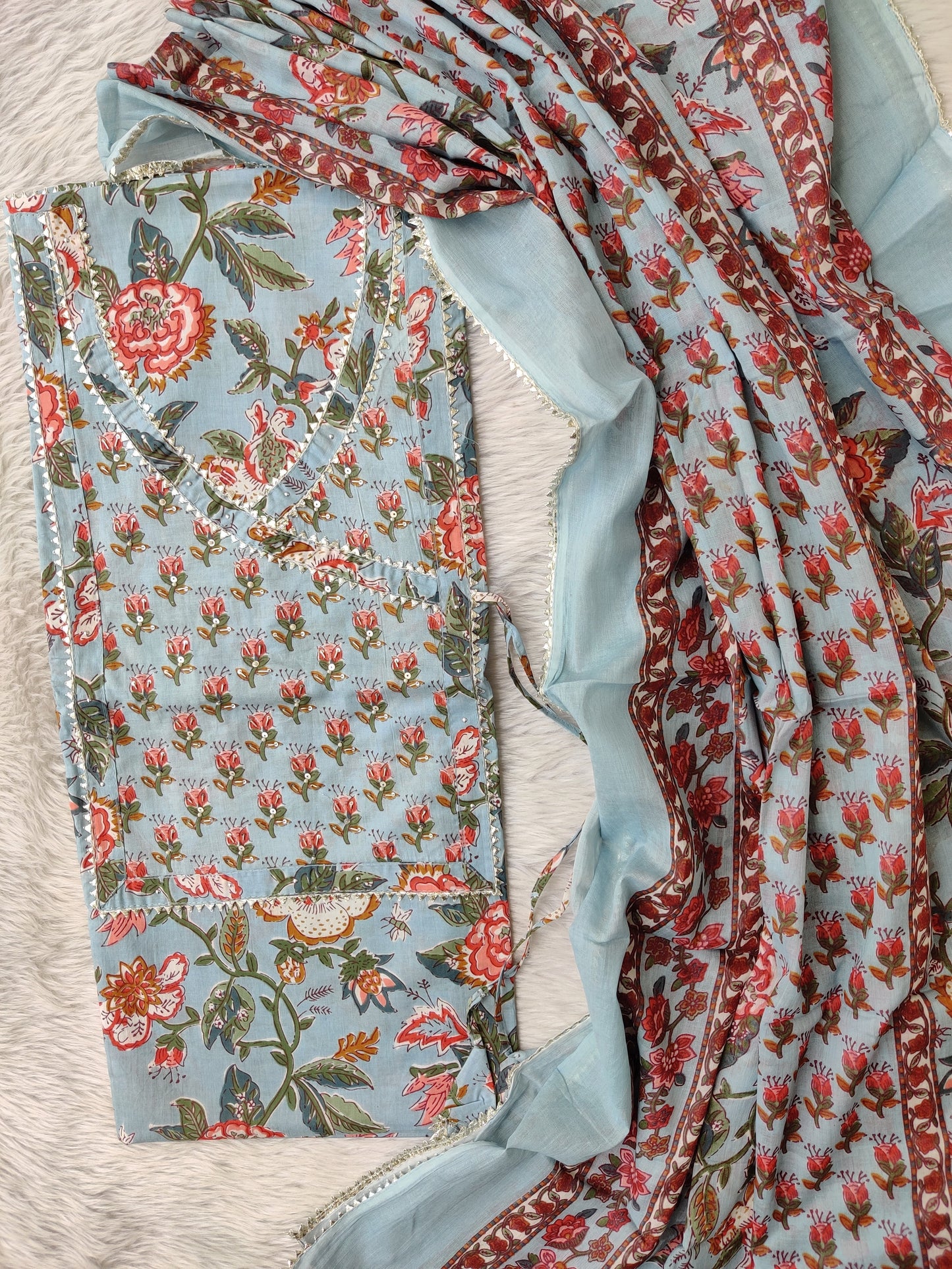 (SALE) TOP & DUPATTA Combo Set 2.5 Mtr each (NO BOTTOM)