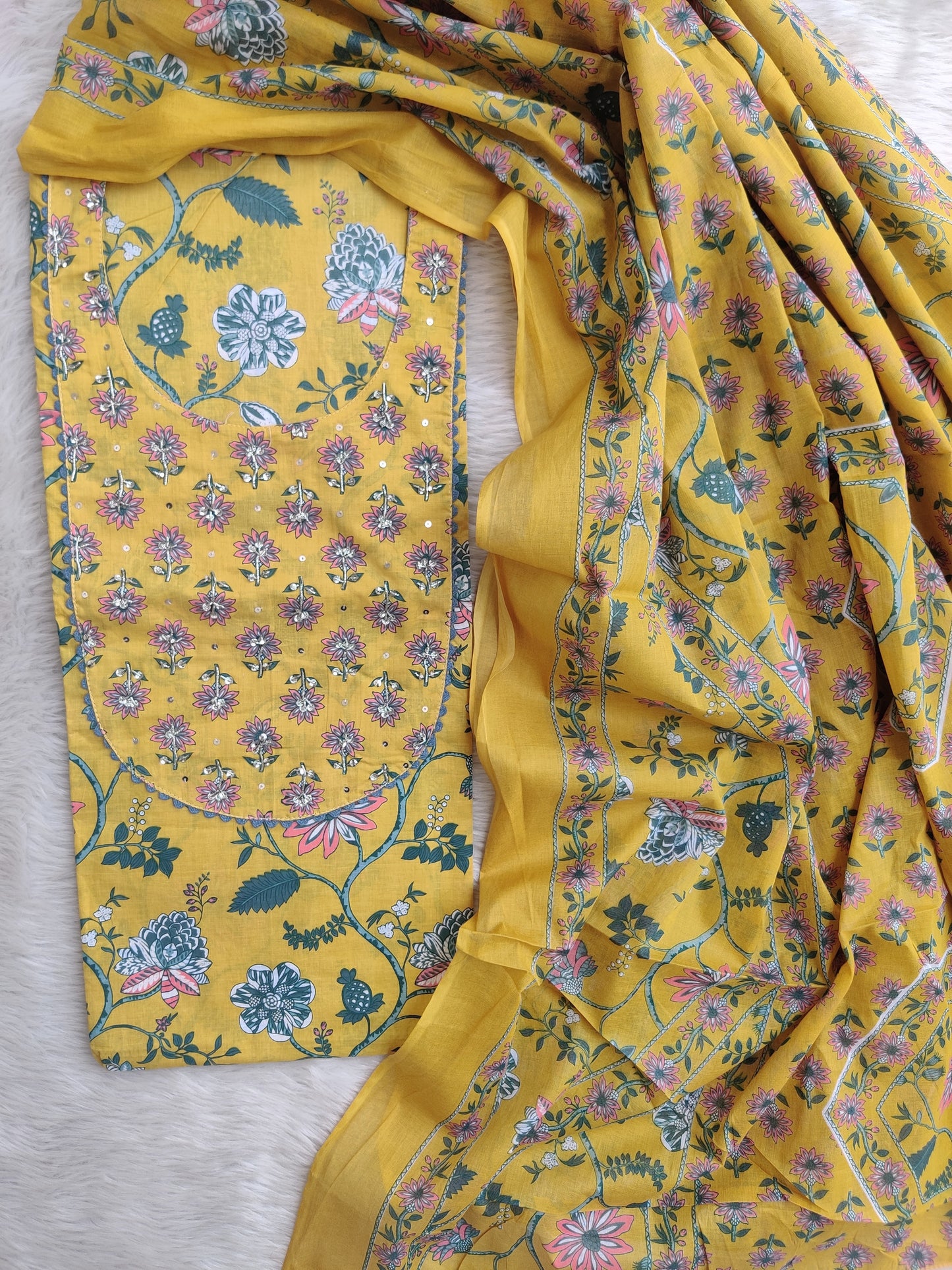 (SALE) TOP & DUPATTA Combo Set 2.5 Mtr each (NO BOTTOM)