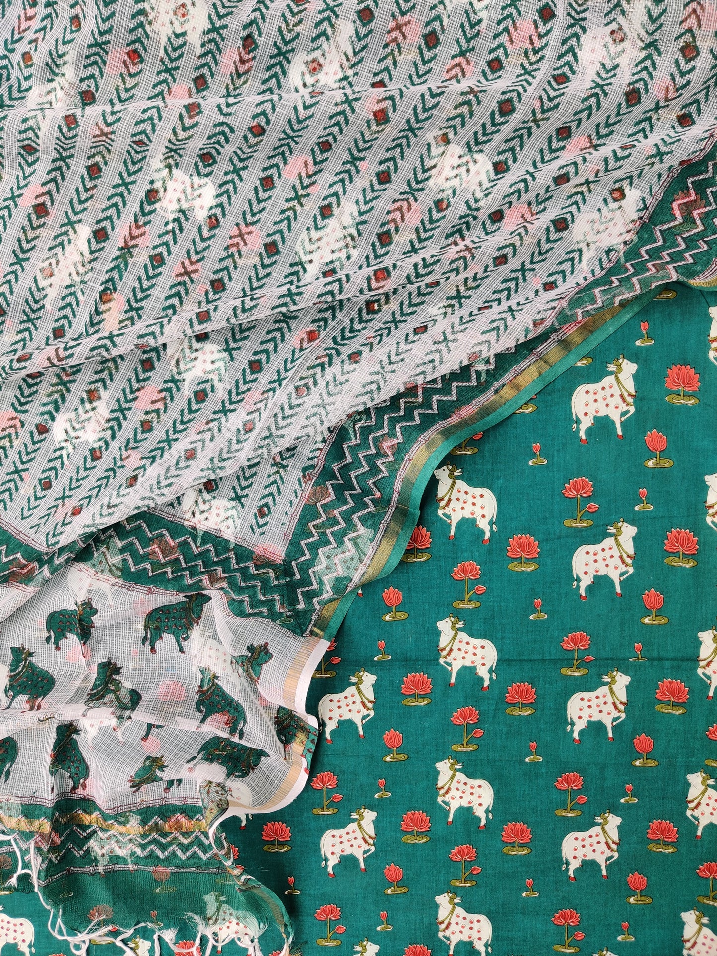 (SALE) TOP & DUPATTA Combo Set 2.5 Mtr each (NO BOTTOM)